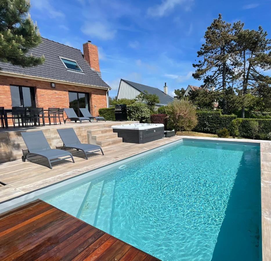 Superbe Maison Avec Piscine Et Jacuzzi Dans Les Dunes Ambleteuse Exteriör bild